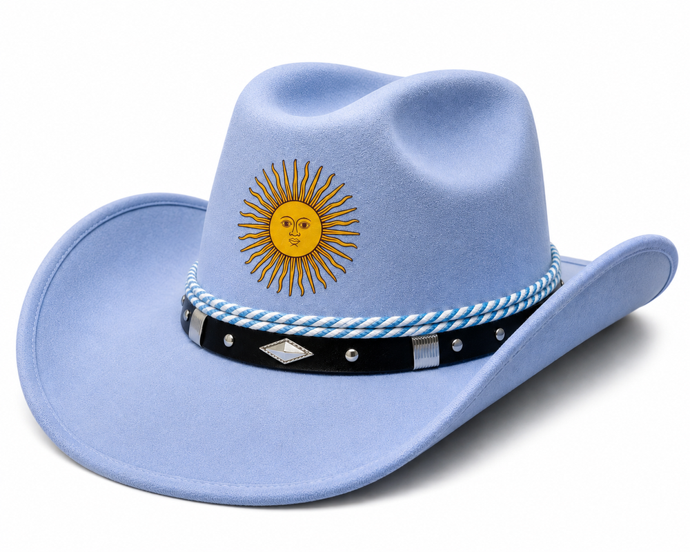 Argentina Themed Cowboy Hat
