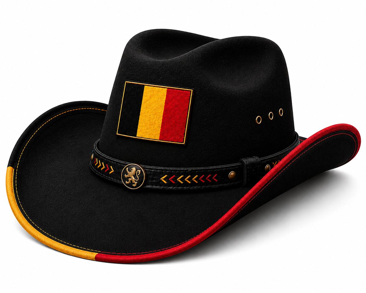 Belgium Themed Cowboy Hat