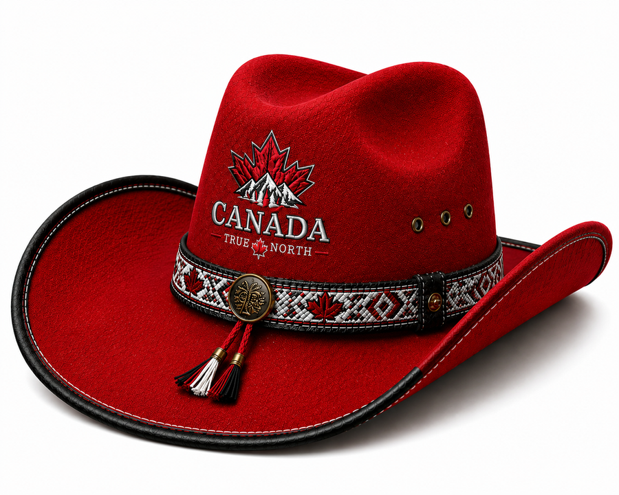 Canada Themed Cowboy Hat
