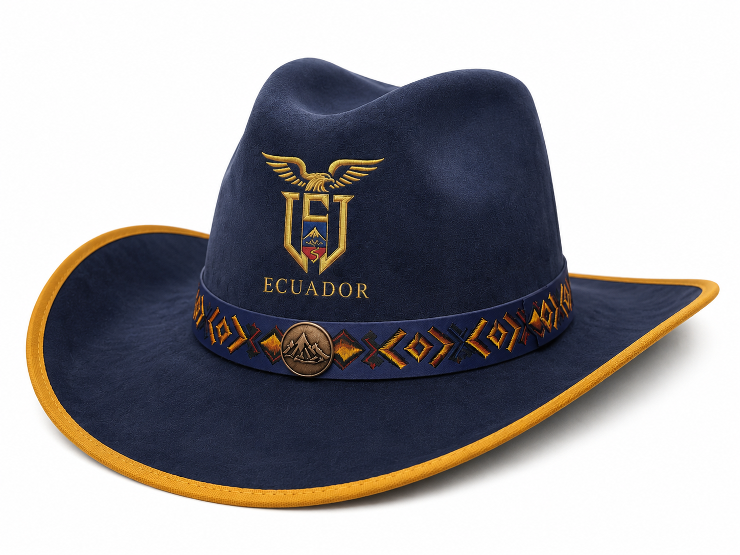 Ecuador Themed Cowboy Hat