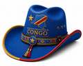 Congo Themed Cowboy Hat