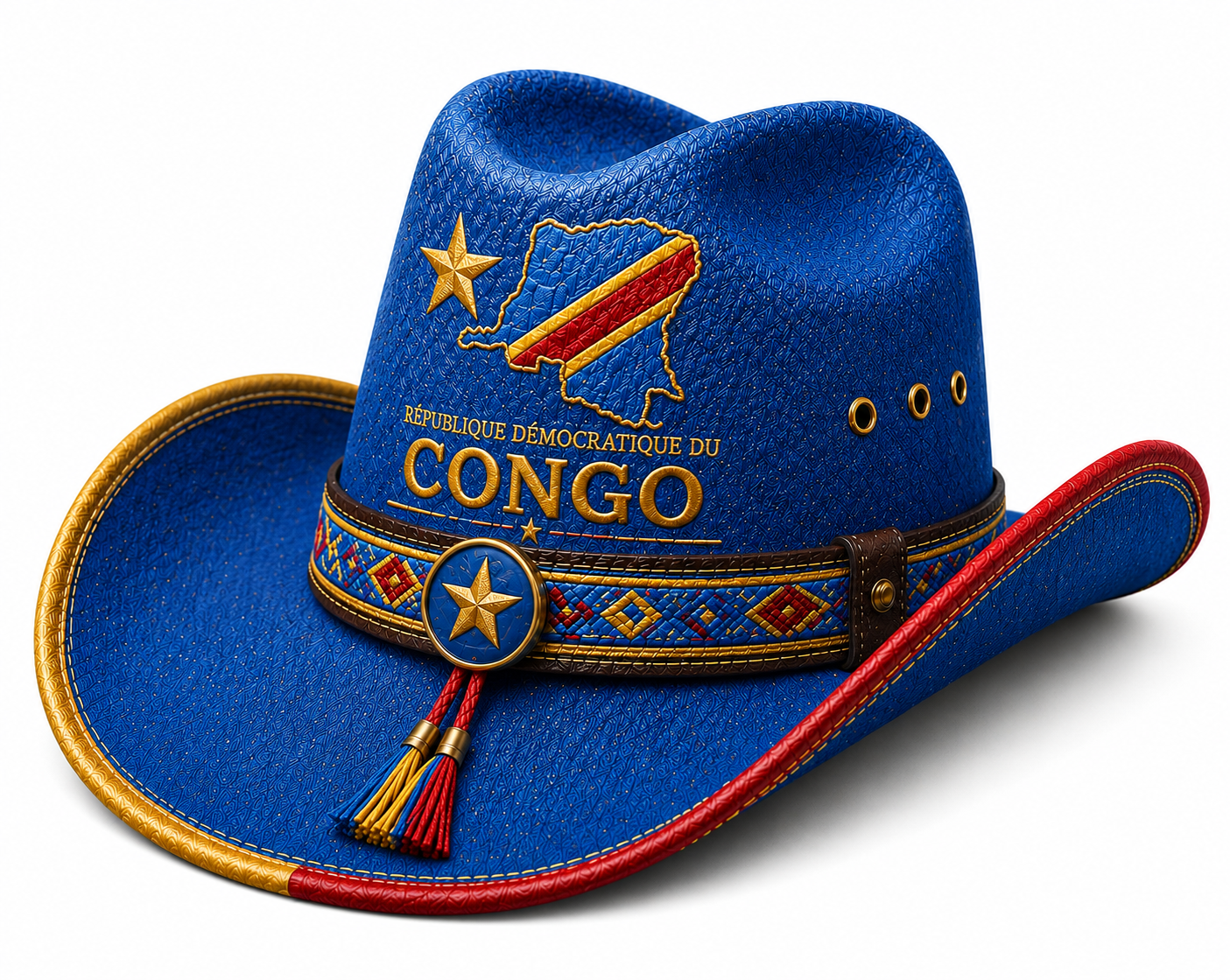 Congo Themed Cowboy Hat