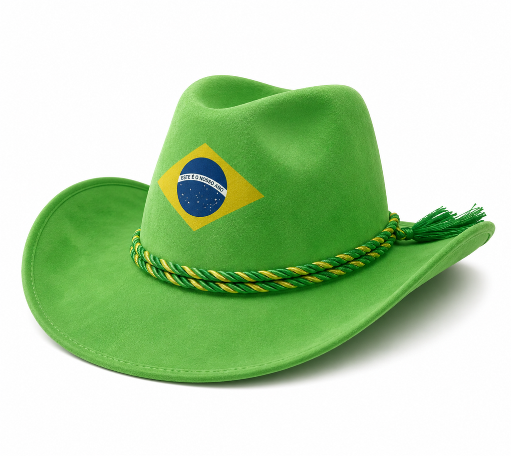 Brazil Themed Cowboy Hat