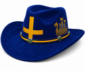Sweden Themed Cowboy Hat