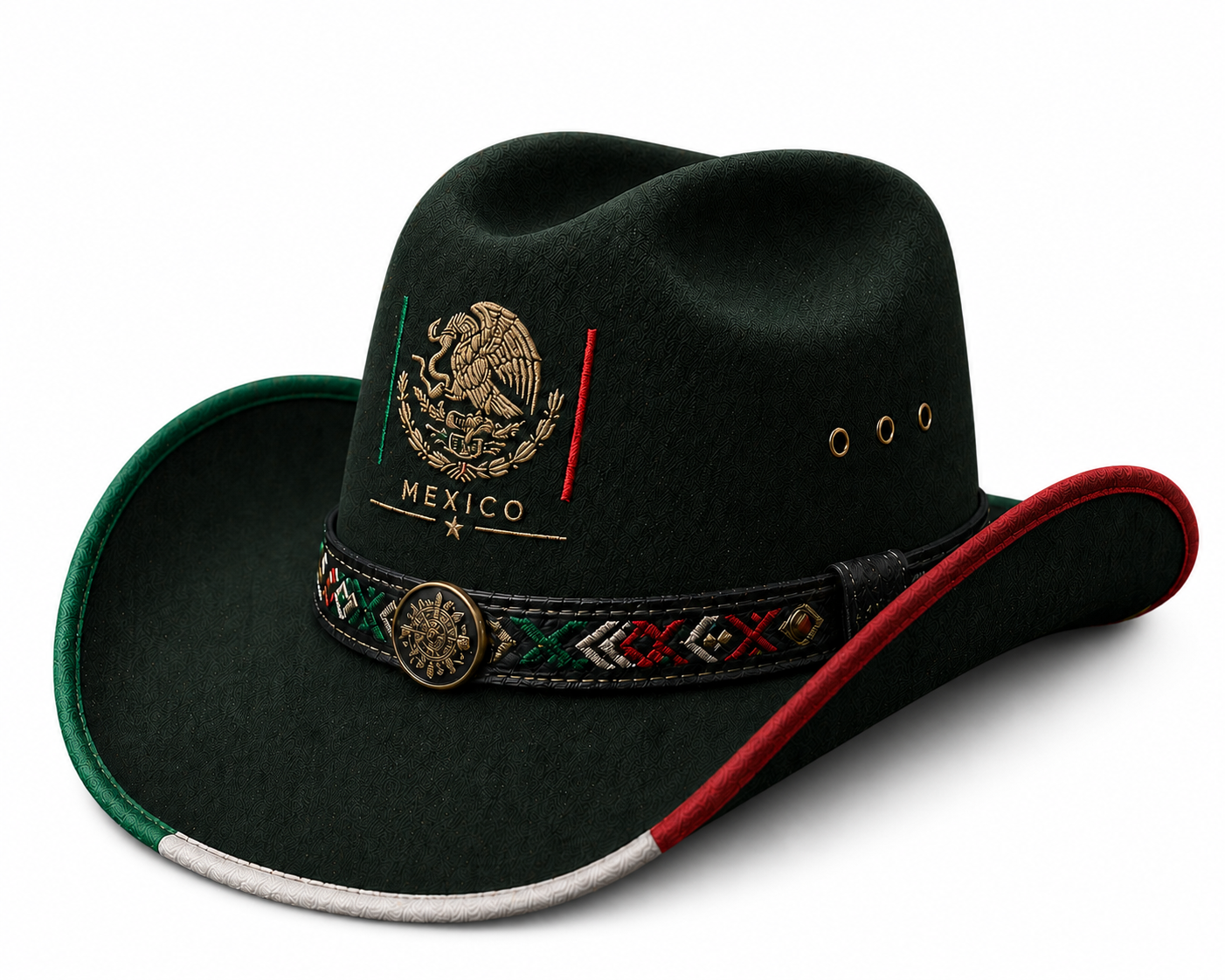 Verde Rojo Heritage Cowboy Hat