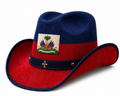 Haiti Themed Cowboy Hat