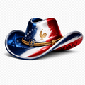Bleu Blanc Classic Cowboy Hat