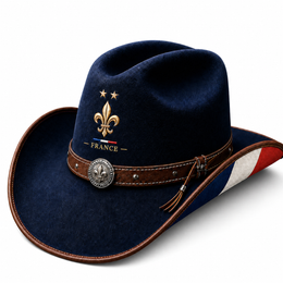 France Themed Cowboy Hat
