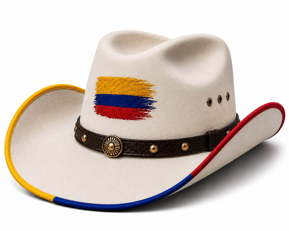 Colombia Themed Cowboy Hat