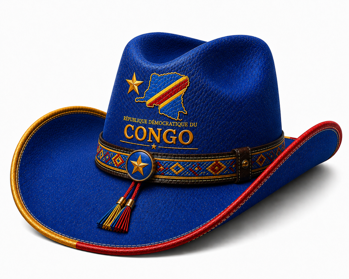 Congo Themed Cowboy Hat