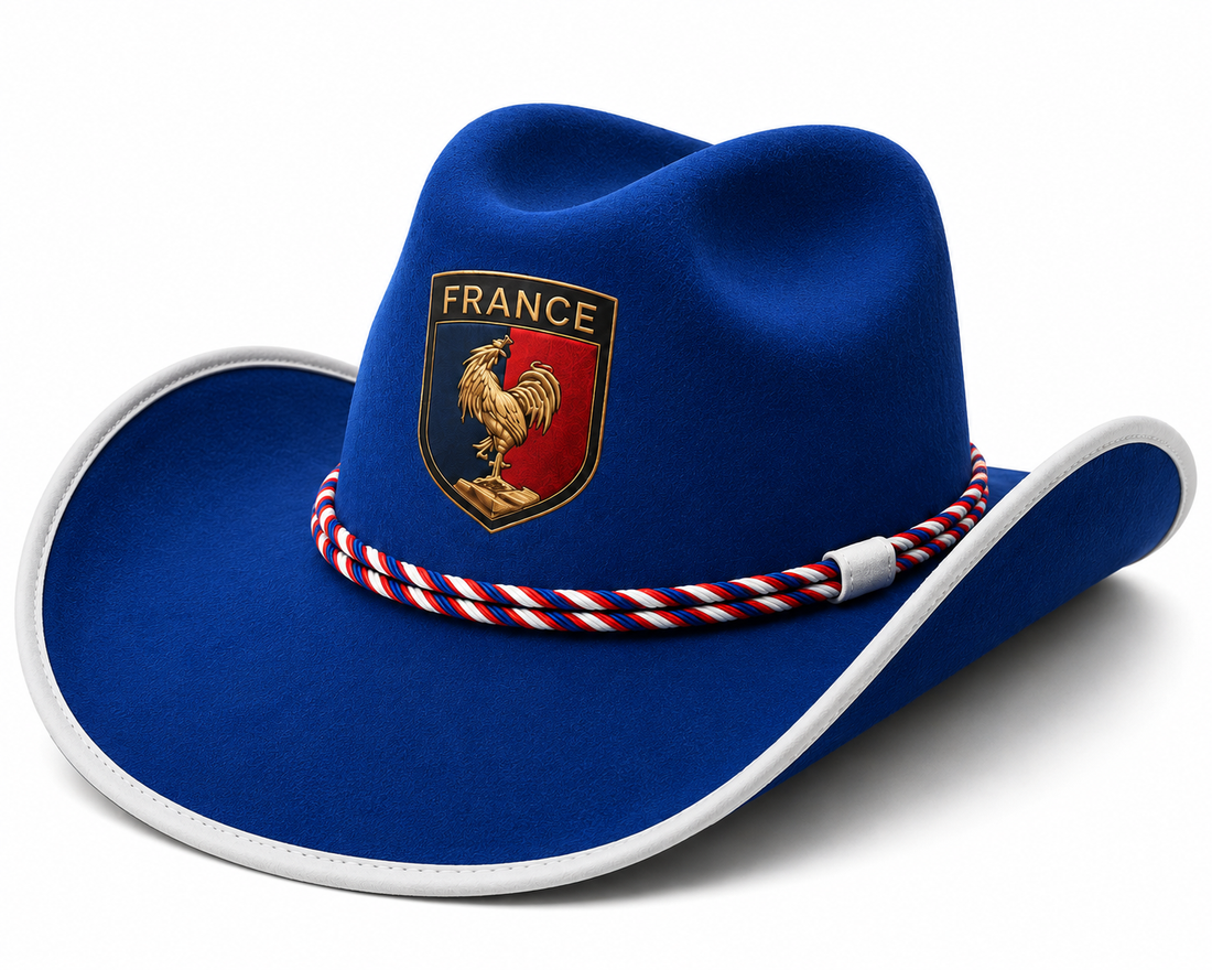 France Themed Cowboy Hat