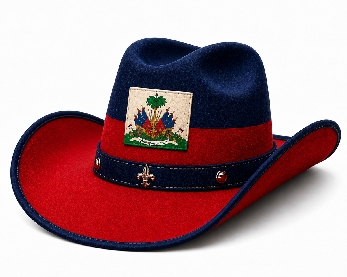 Haiti Themed Cowboy Hat