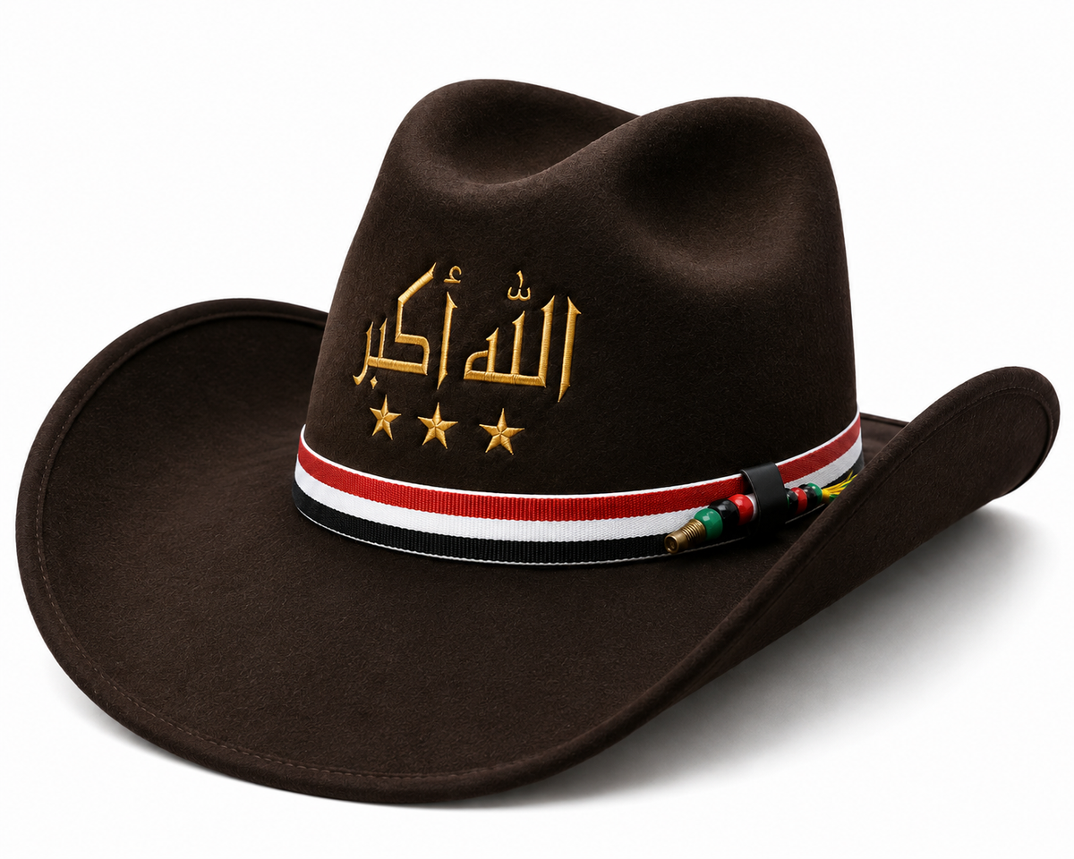 Iraq Themed Cowboy Hat