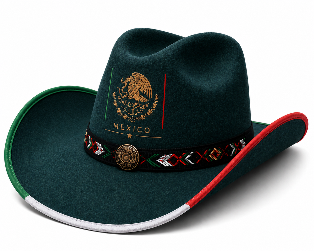 Mexico Themed Cowboy Hat