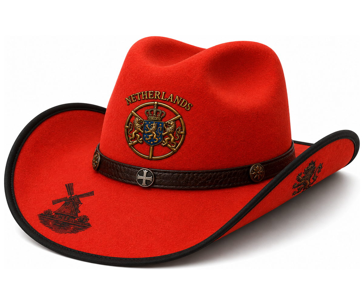 Netherlands Themed Cowboy Hat
