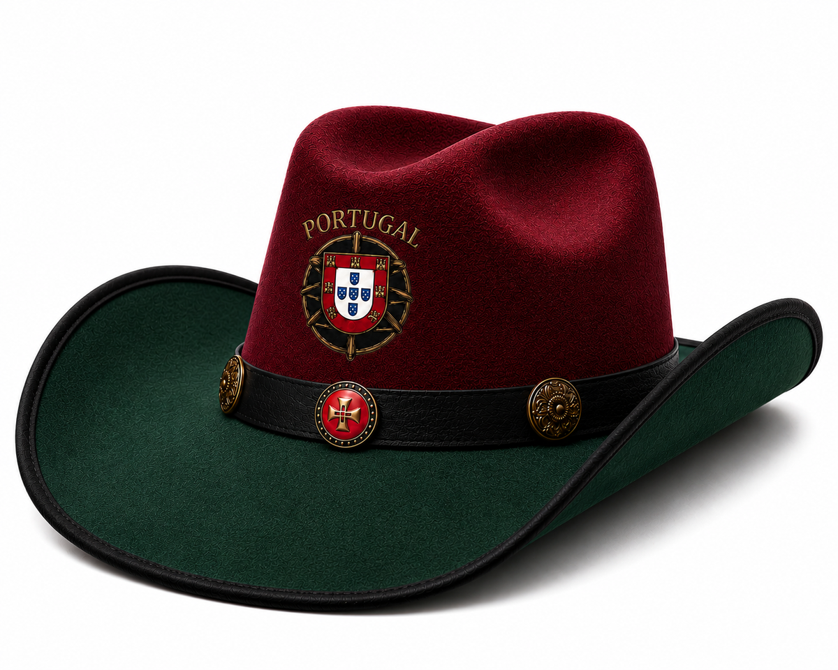 Portugal Themed Cowboy Hat