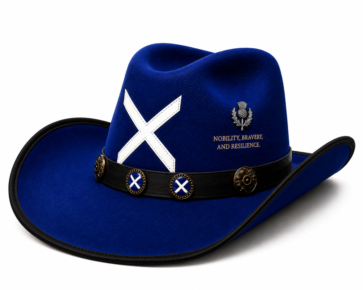 Scotland Themed Cowboy Hat