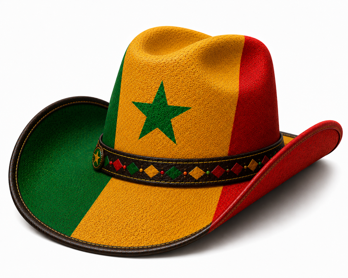 Senegal Themed Cowboy Hat
