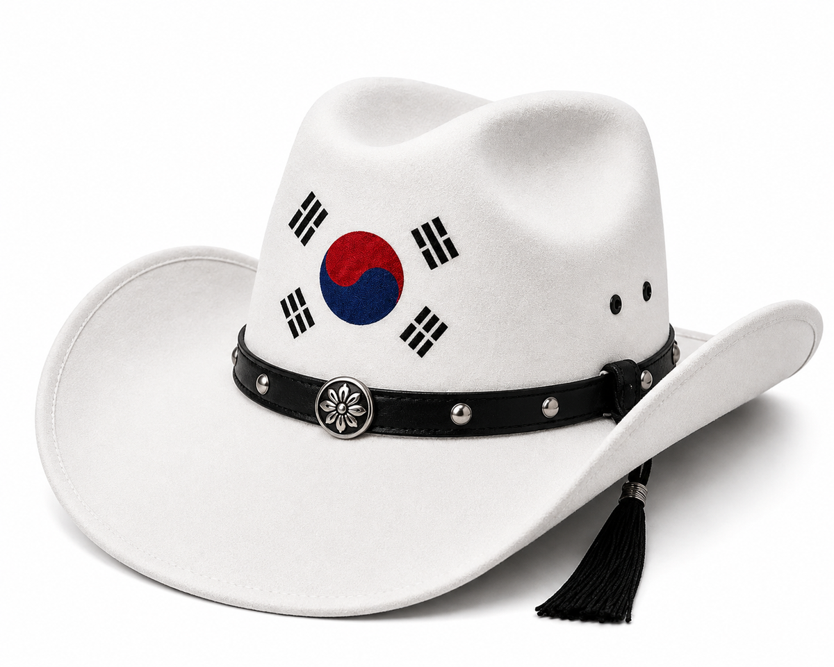 South Korea Themed Cowboy Hat